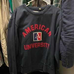 American University crewneck. Large.